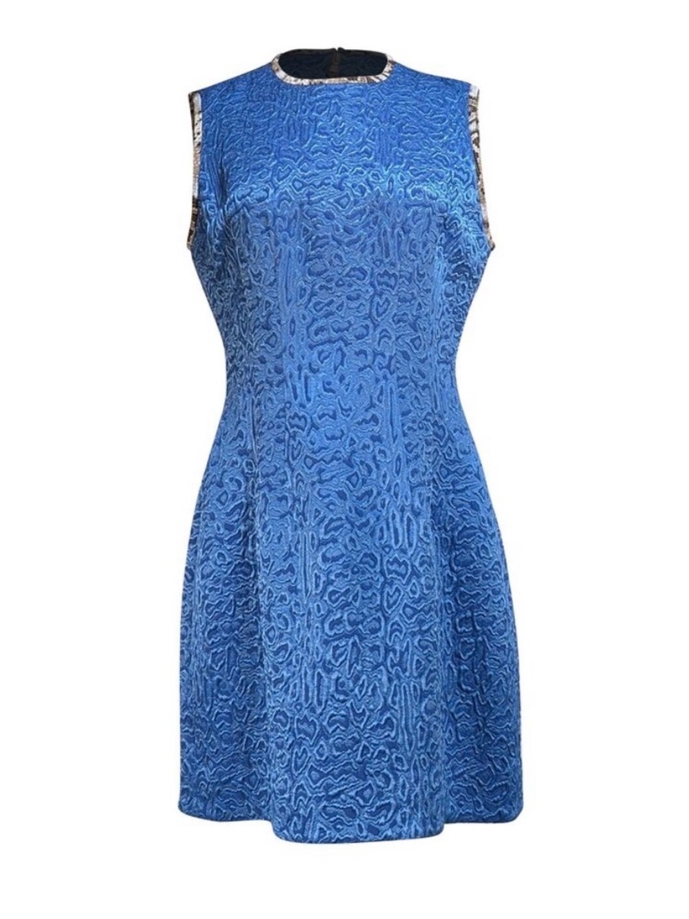 Gorgeous Roberto Cavalli Vibrant Blue Textured Sleeveless Mini Dress